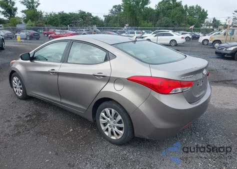 2012 Hyundai Elantra Gls from USA, damaged, VIN 5NPDH4AE3CH067663